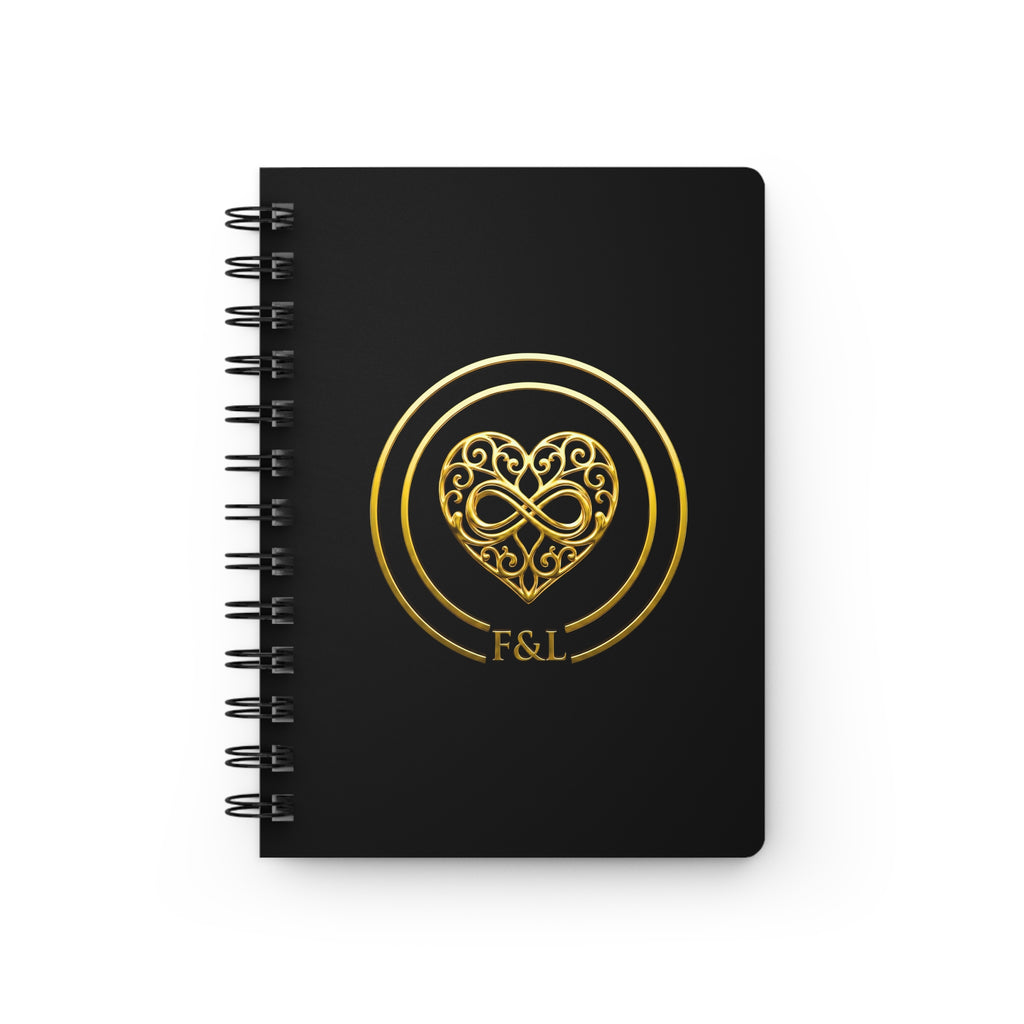 Gold Heart Monogram Journal